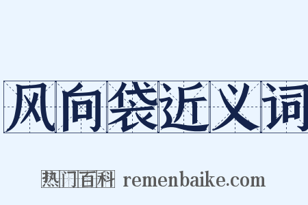 风向袋近义词是什么意思的图片